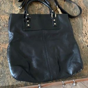 Kate Spade black leather crossbody purse